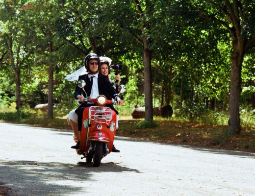 Oliver Gee wedding vespa